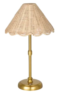 Rattan Brass Lamps